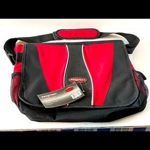 Prosport Laptop Bag Red/Black Shoulder Bag~ NWT